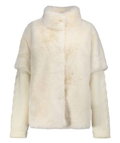 Donna VIOLANTI Cappotti & Piumini | Ecopelliccia Imbottita Avorio